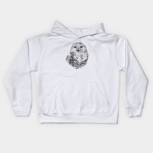 Snowy owl Kids Hoodie